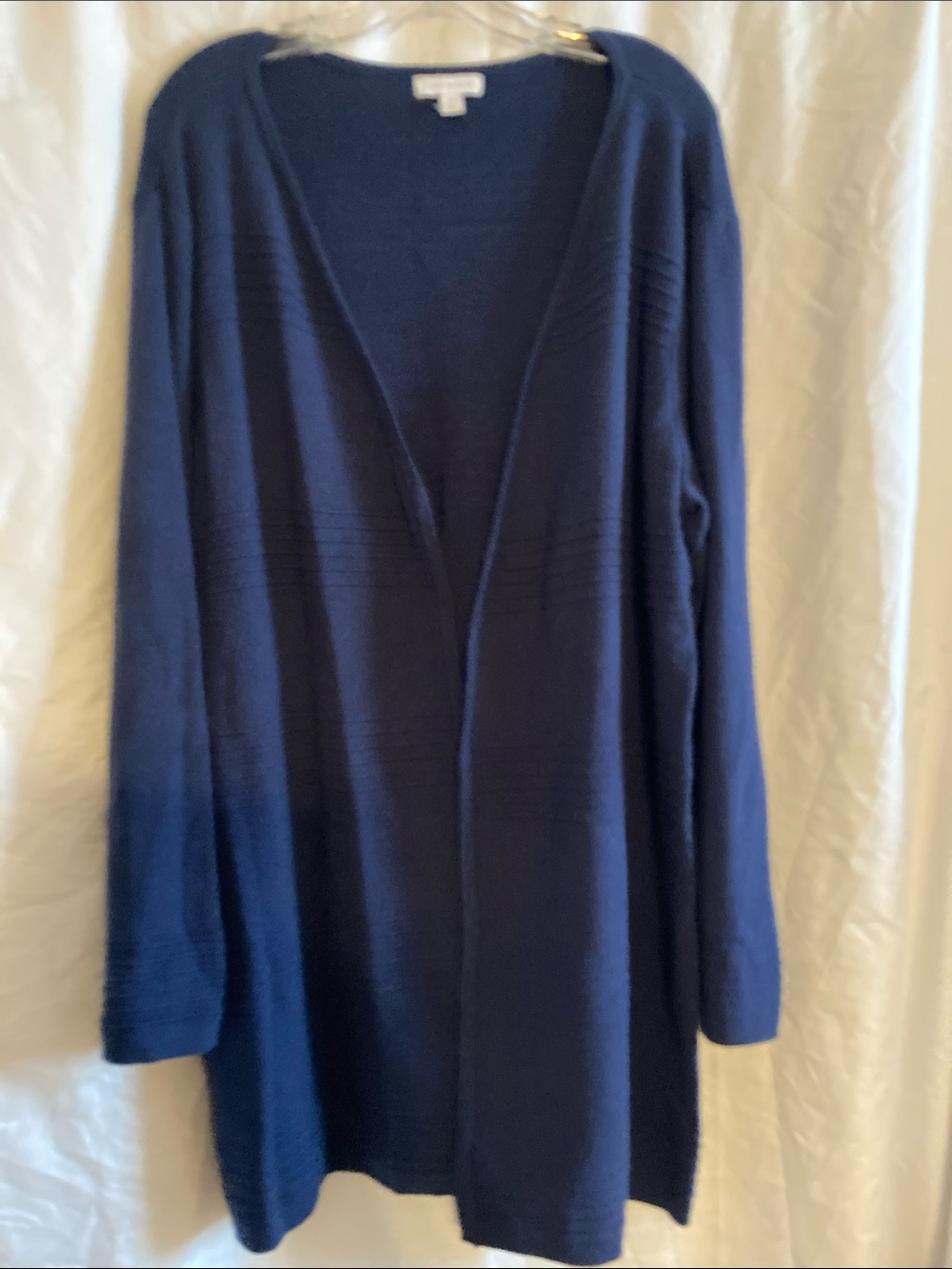 Charter Club rich Navy Open-Front Knit Cardigan XXL (0081)